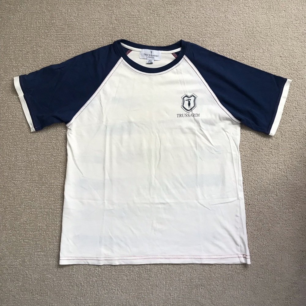 Trussardi Junior T-Shirt - Blue and White